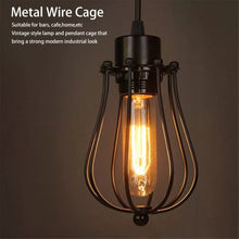 Load image into Gallery viewer, Vintage Lamp Covers Metal Wire Shades Antique Pendant LED Bulb Chandelier Cage Industrial Ceiling Hanging Guard Cafe Bars Lamp