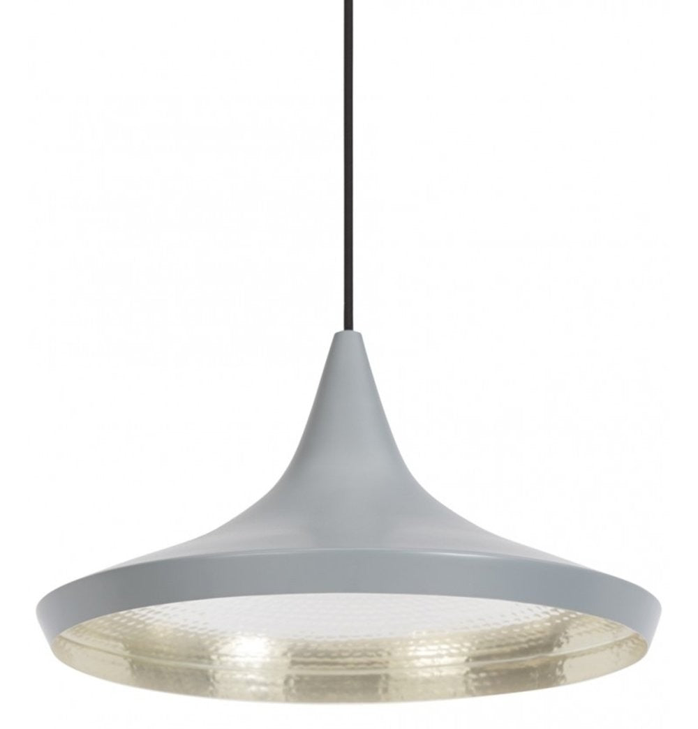 Beat Shade Wide Pendant Lamp - Grey - Reproduction