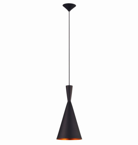 Beat Shade Tall Pendant Lamp - Black - Reproduction