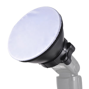 18cm Reflector Diffuser Lamp Shade with Soft Cloth for Canon Nikon Sigma Yongnuo Godox Andoer Neewer Vivitar Speedlight