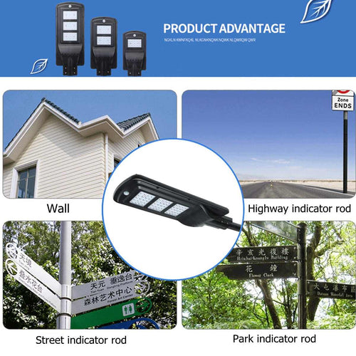 20W 40W 60W Street Light Solar LED Remote Radar Induction Motion Sensor Outdoor Solar Wall Lamp Residential Garden use